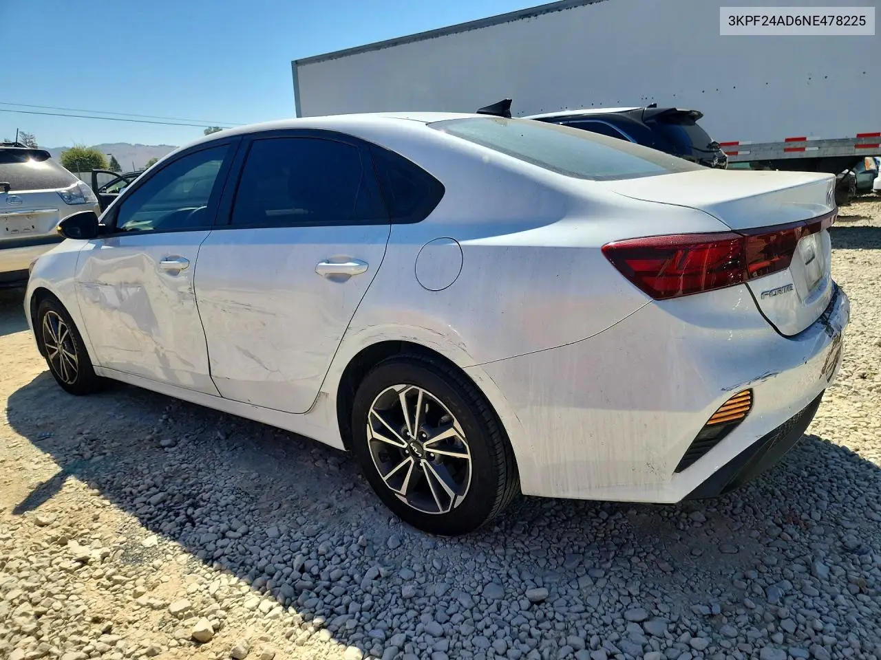 2022 KIA FORTE VIN 3KPF24AD6NE478225 — фото 2