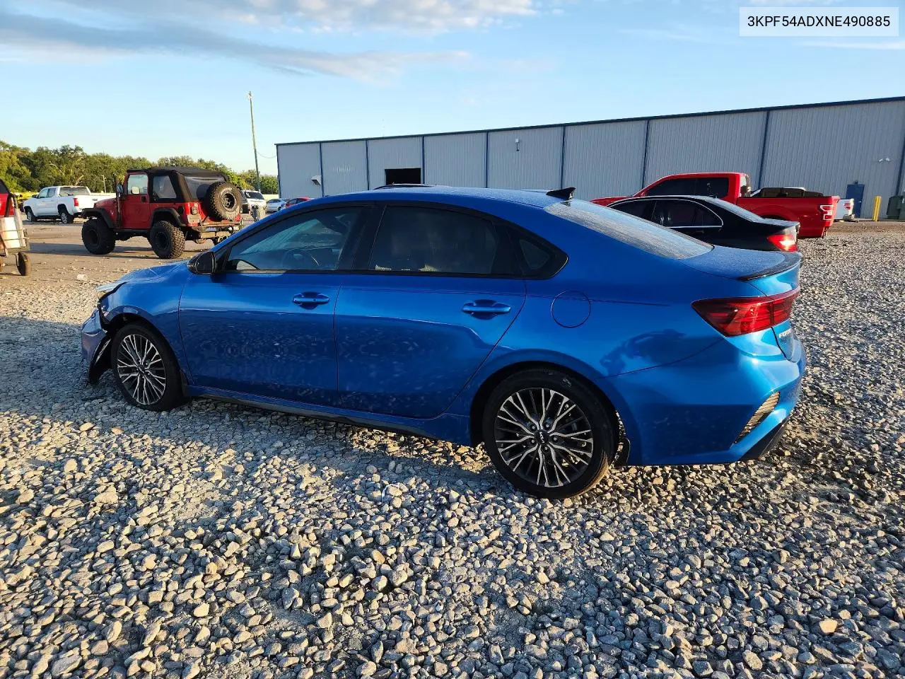 2022 KIA FORTE VIN 3KPF54ADXNE490885 — фото 2