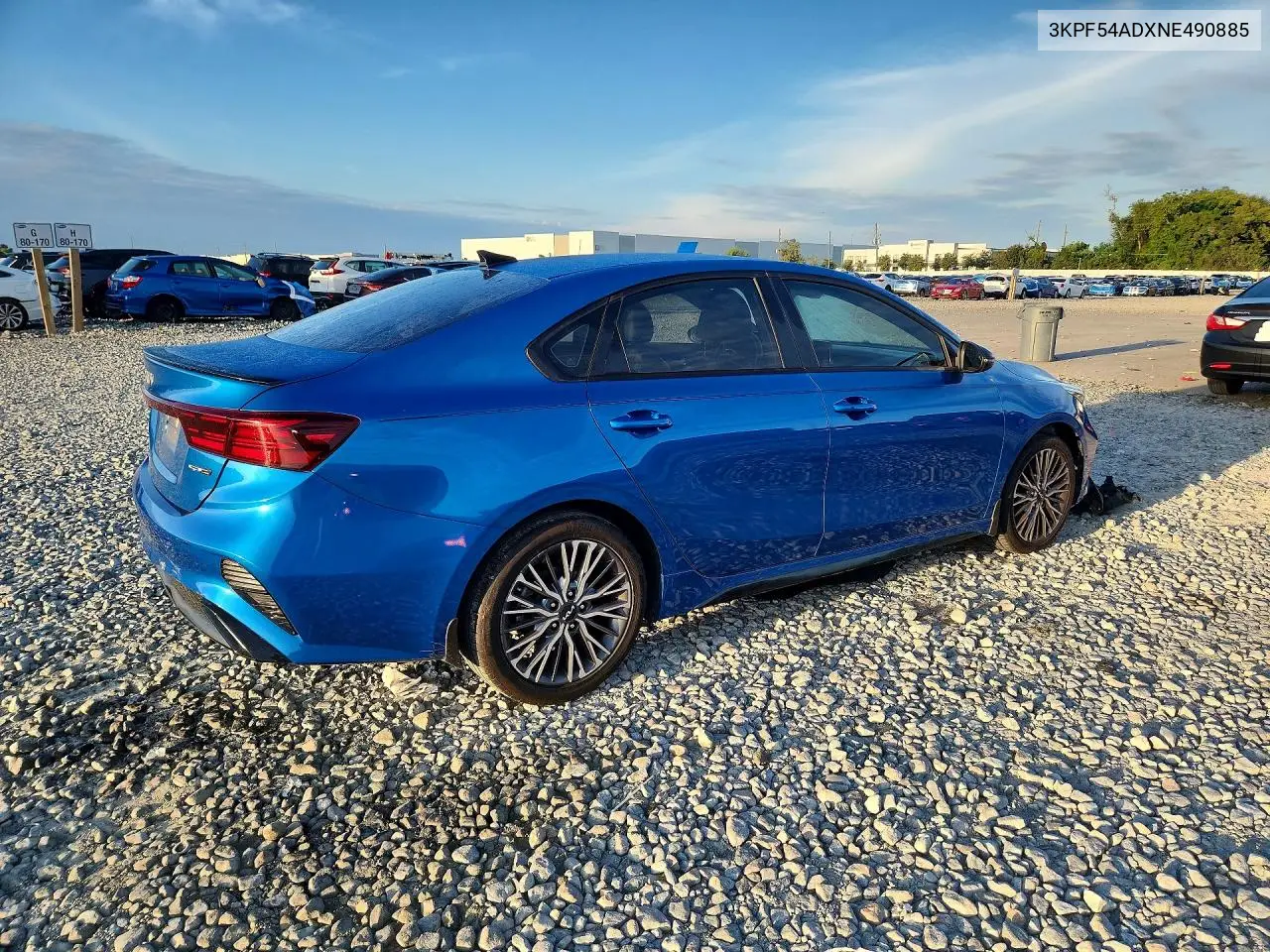 2022 KIA FORTE VIN 3KPF54ADXNE490885 — фото 3