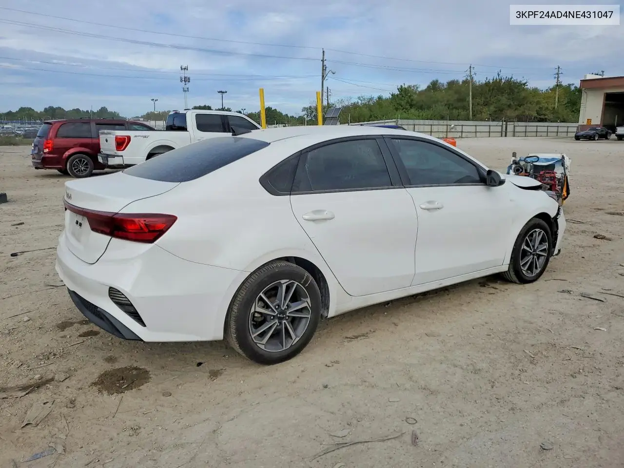 2022 KIA FORTE VIN 3KPF24AD4NE431047 — фото 3