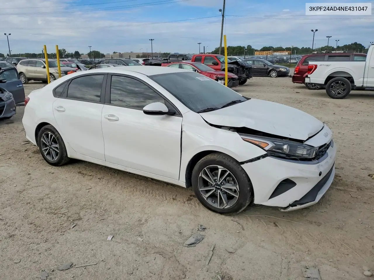 2022 KIA FORTE VIN 3KPF24AD4NE431047 — фото 4