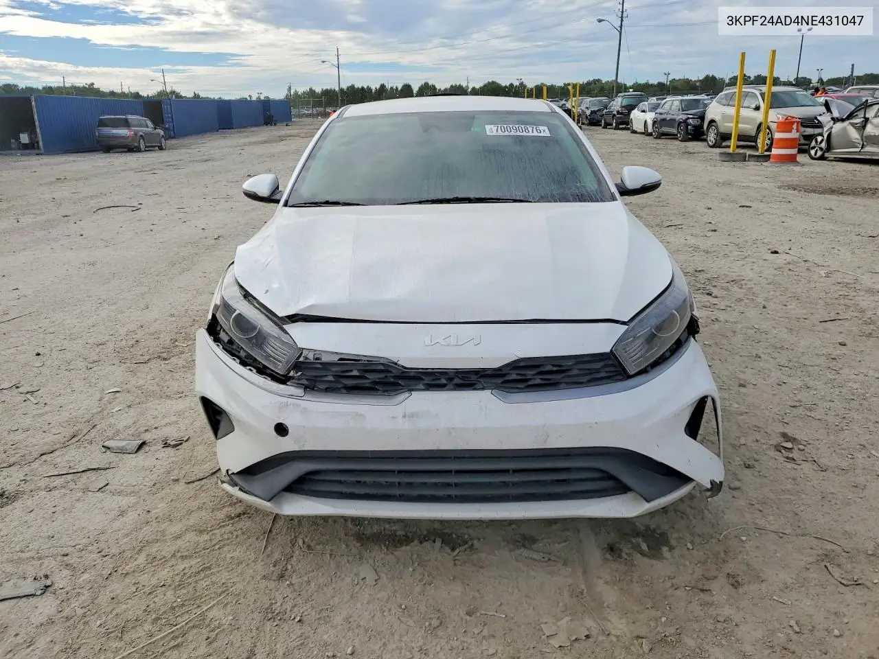 2022 KIA FORTE VIN 3KPF24AD4NE431047 — фото 5