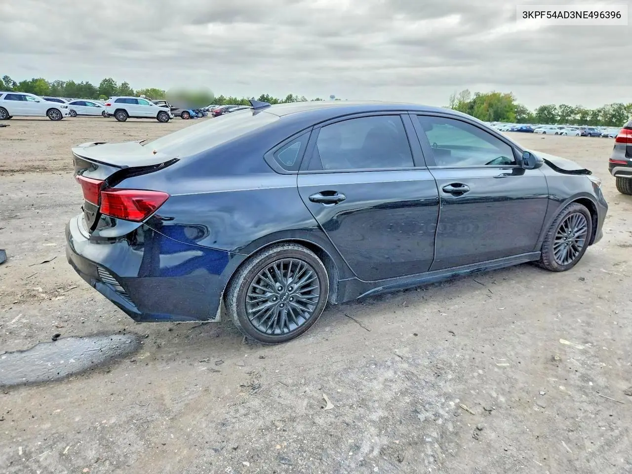 2022 KIA FORTE VIN 3KPF54AD3NE496396 — фото 3