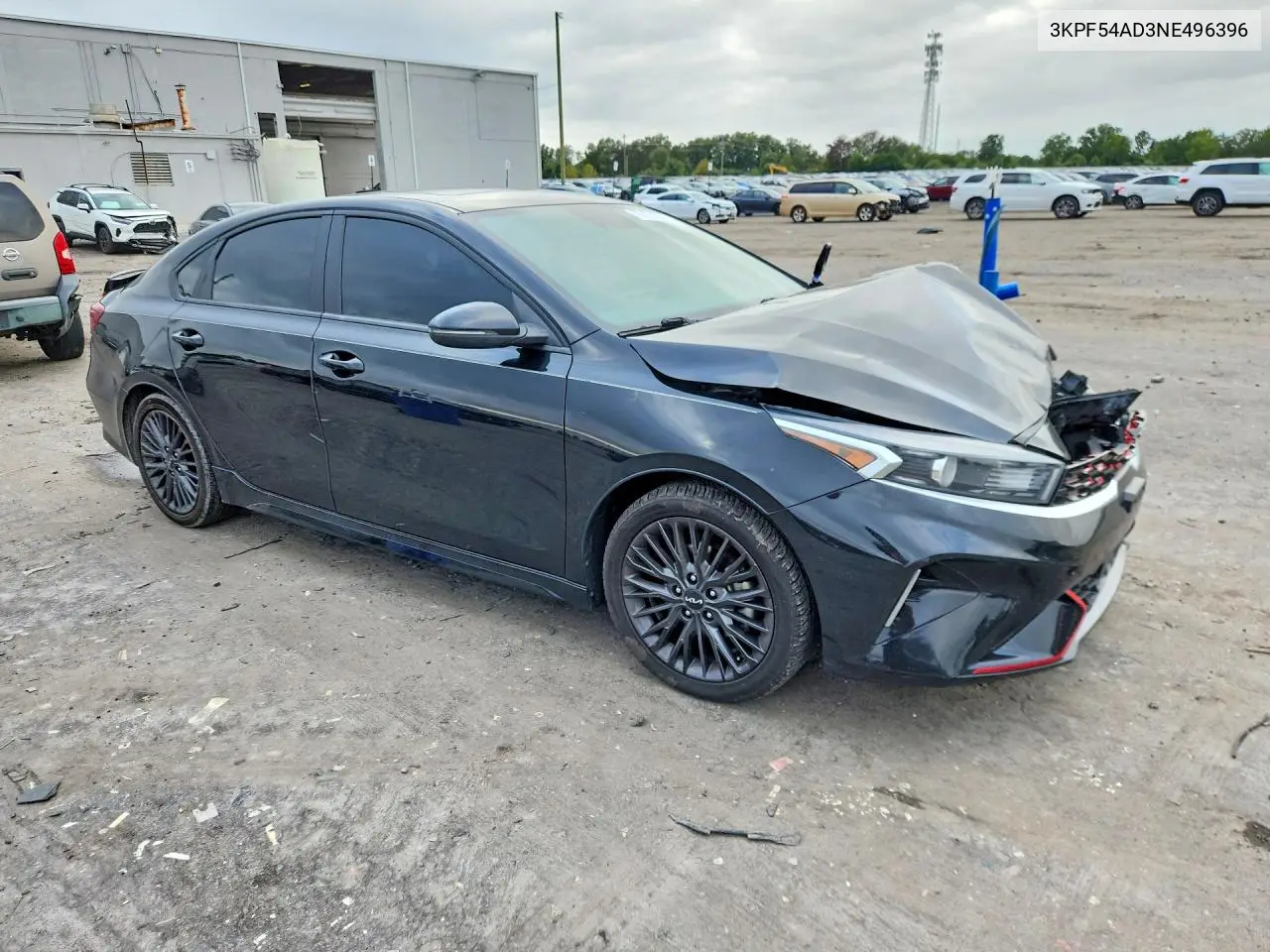 2022 KIA FORTE VIN 3KPF54AD3NE496396 — фото 4