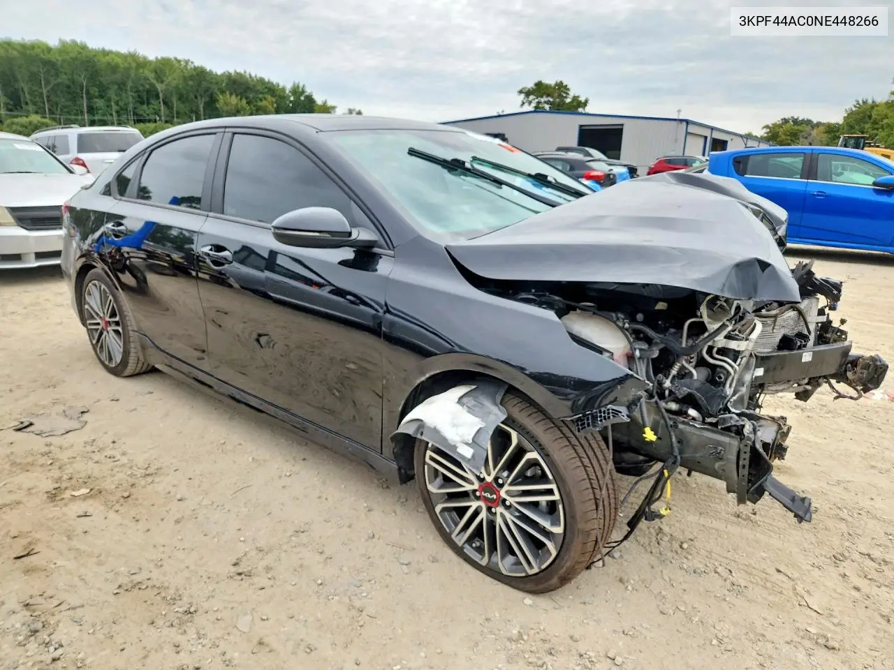2022 KIA FORTE VIN 3KPF44AC0NE448266 — фото 4