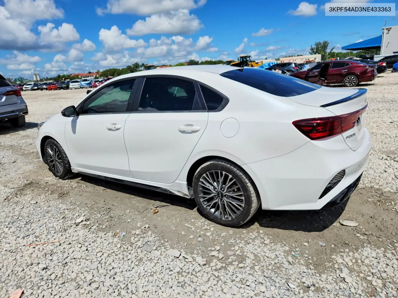 2022 KIA FORTE VIN 3KPF54AD3NE433363 — фото 2