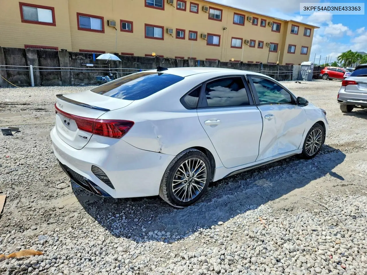 2022 KIA FORTE VIN 3KPF54AD3NE433363 — фото 3