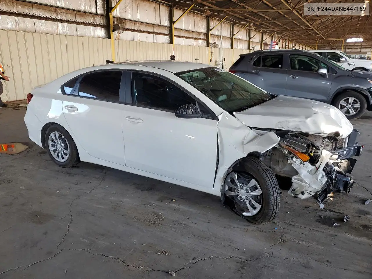 2022 KIA FORTE VIN 3KPF24ADXNE447169 — фото 4