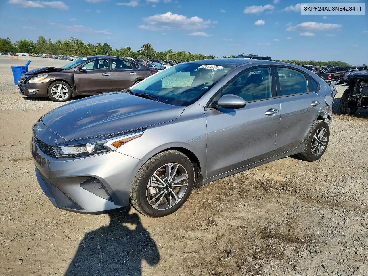 KIA FORTE 2022, VIN 3KPF24AD3NE423411
