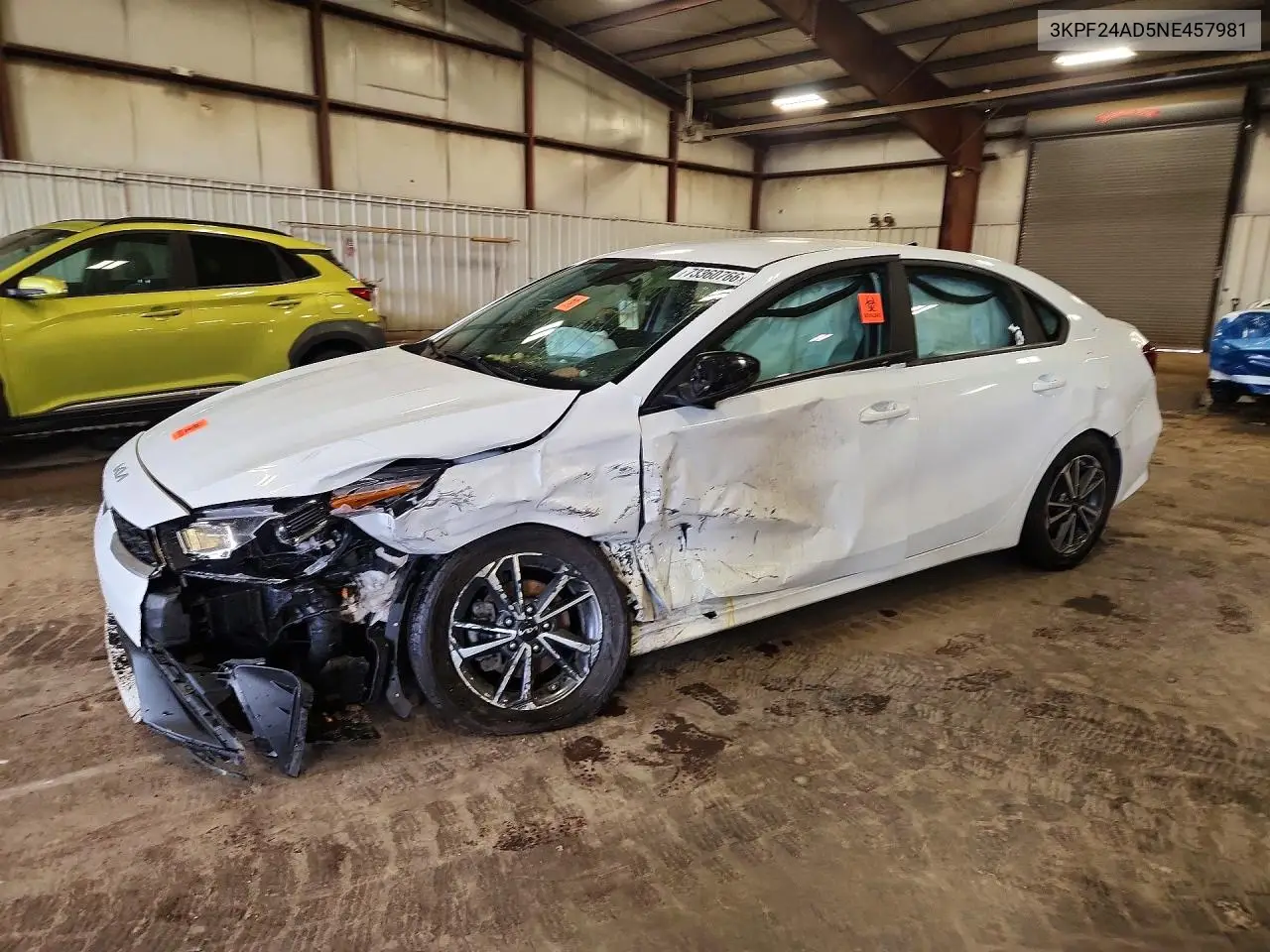 KIA FORTE 2022, VIN 3KPF24AD5NE457981