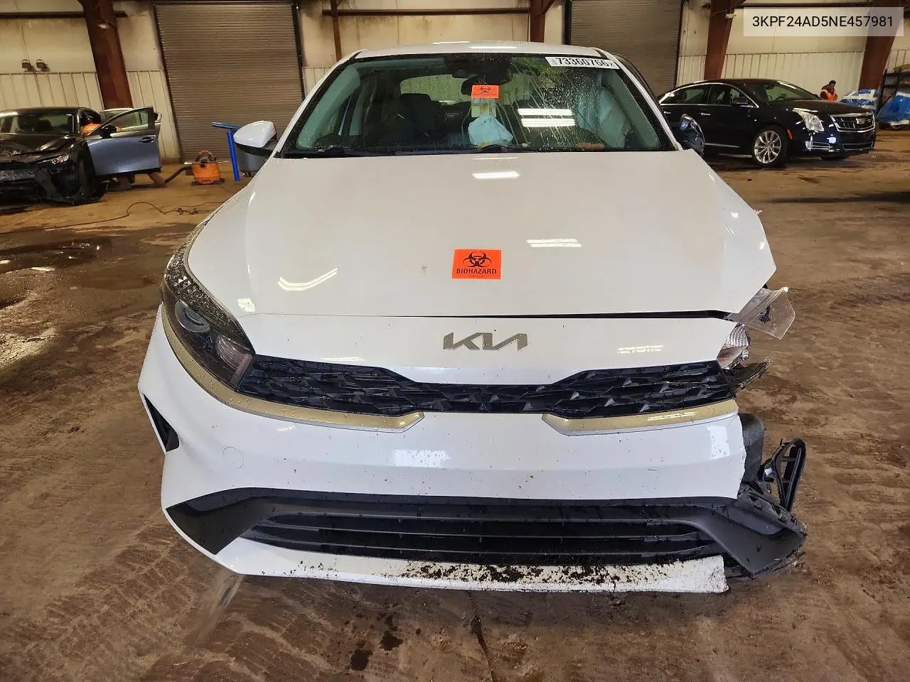 2022 KIA FORTE VIN 3KPF24AD5NE457981 — фото 5