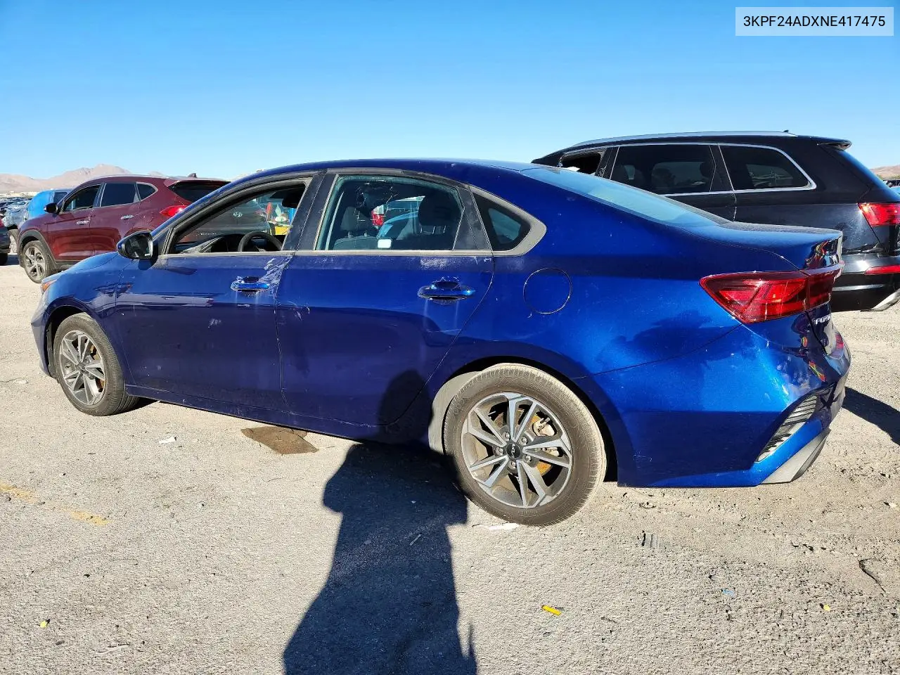 2022 KIA FORTE VIN 3KPF24ADXNE417475 — фото 2