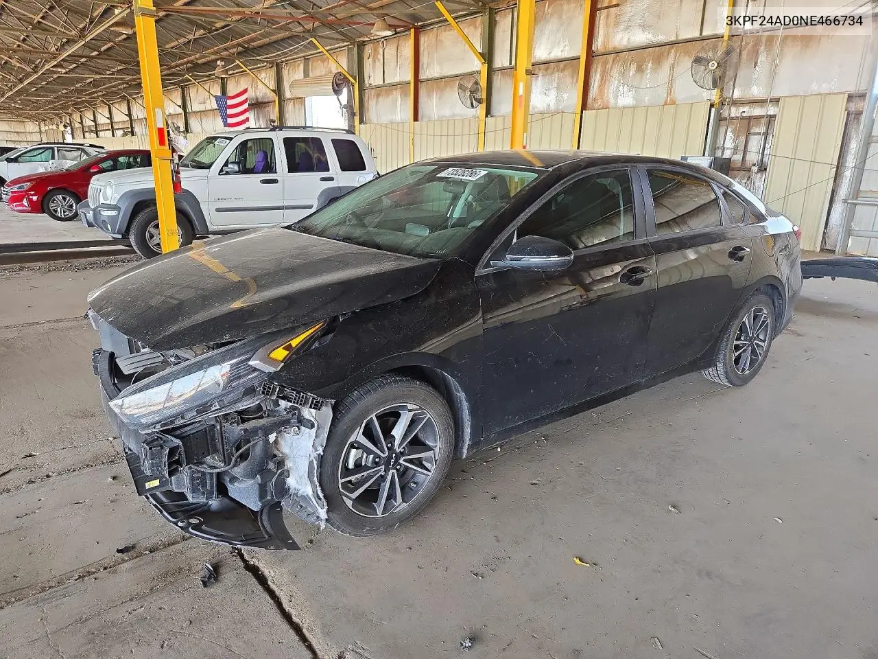 KIA FORTE 2022, VIN 3KPF24AD0NE466734