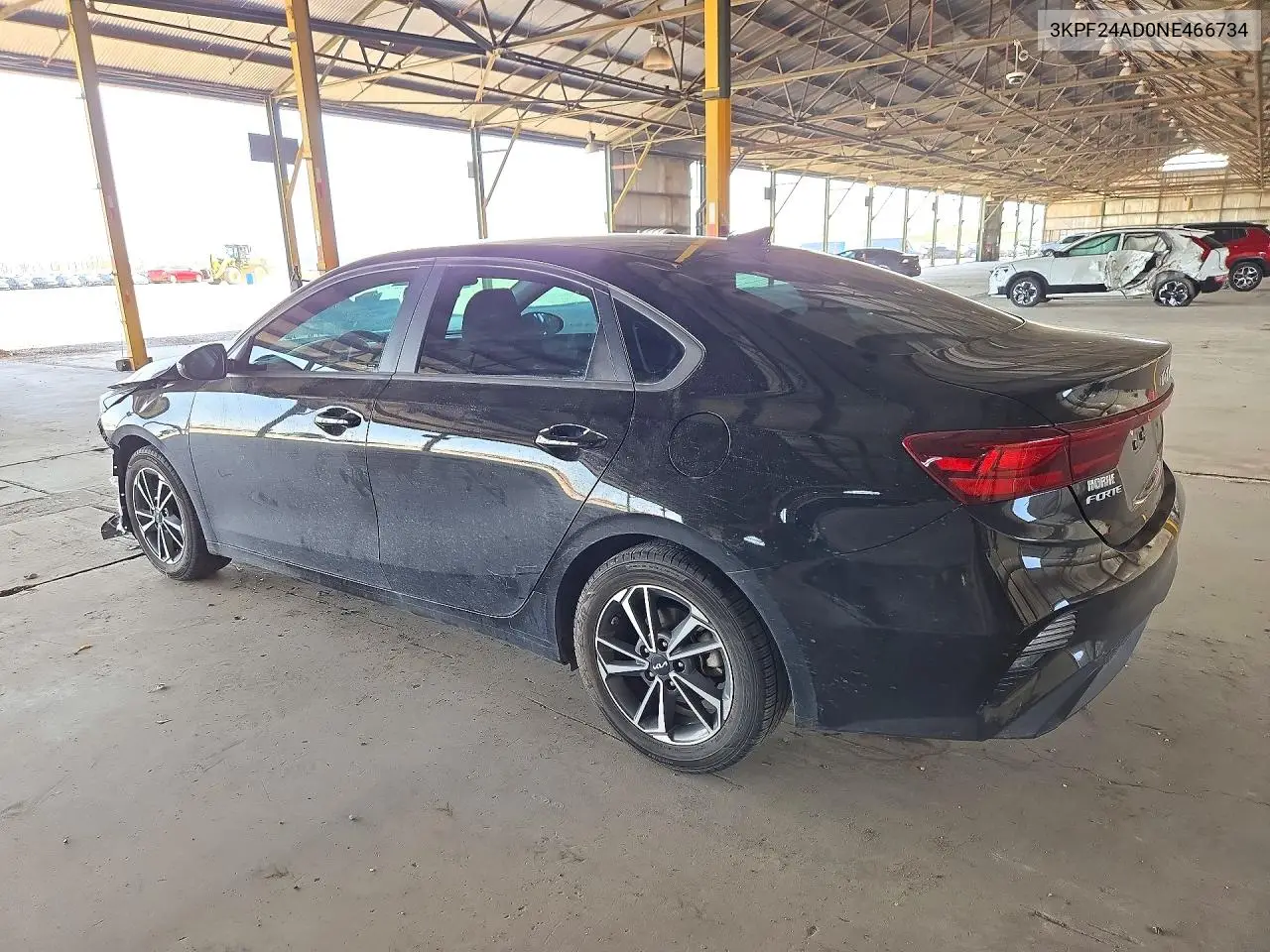2022 KIA FORTE VIN 3KPF24AD0NE466734 — фото 2