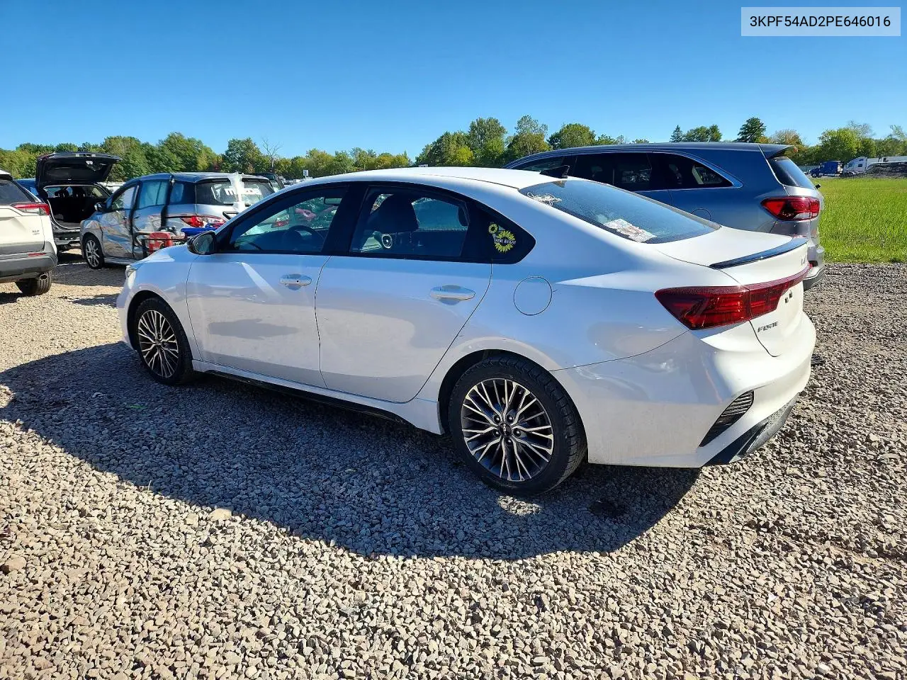 2023 KIA FORTE VIN 3KPF54AD2PE646016 — фото 2