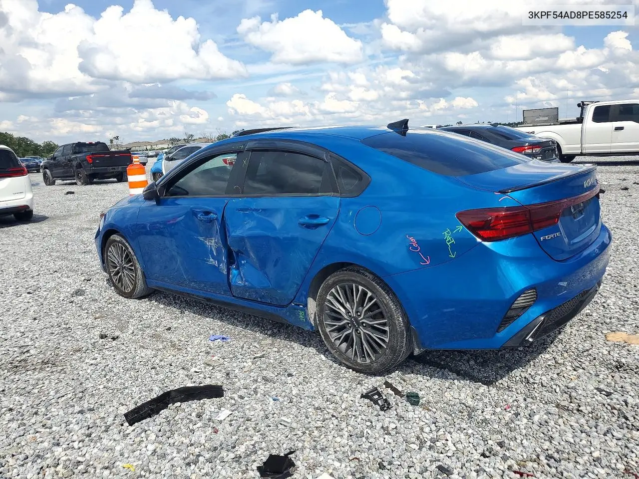 2023 KIA FORTE VIN 3KPF54AD8PE585254 — фото 2