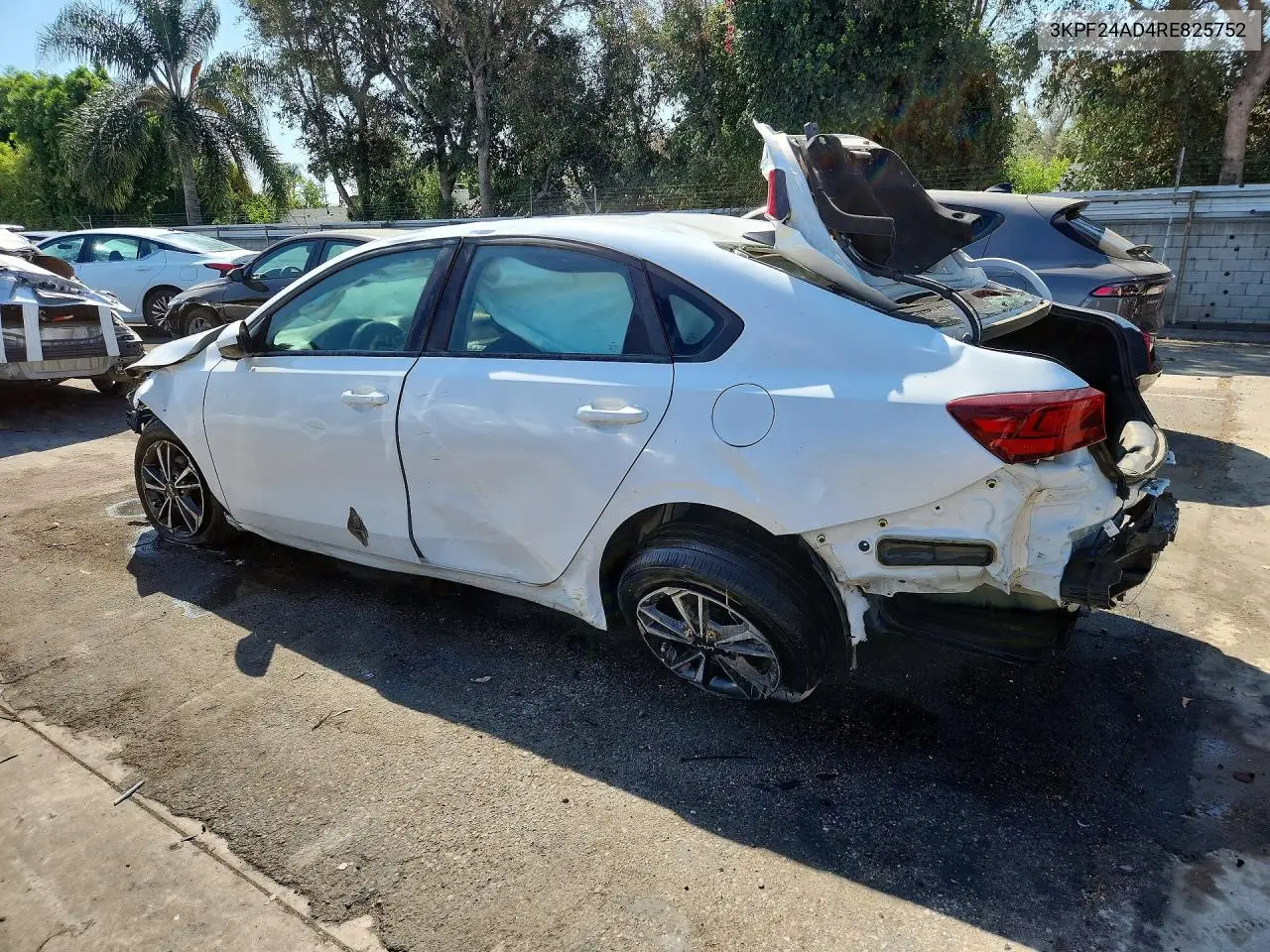 2024 KIA FORTE VIN 3KPF24AD4RE825752 — фото 2