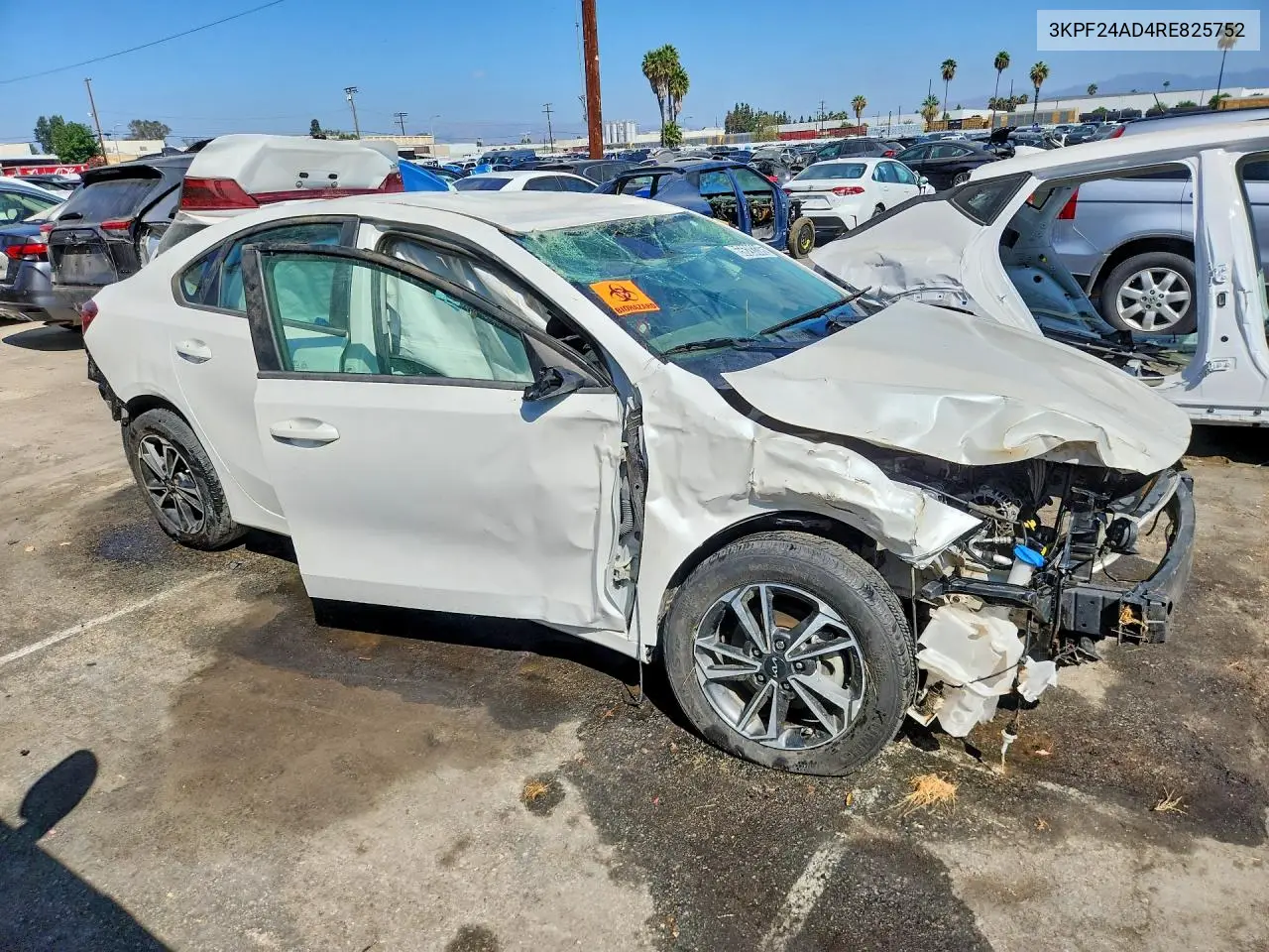 2024 KIA FORTE VIN 3KPF24AD4RE825752 — фото 4
