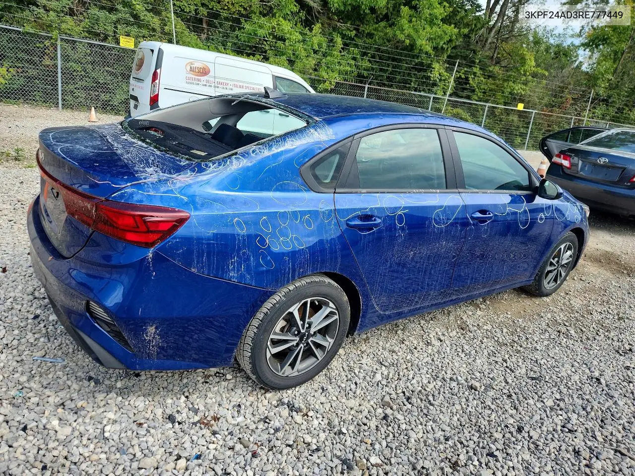 2024 KIA FORTE VIN 3KPF24AD3RE777449 — фото 3