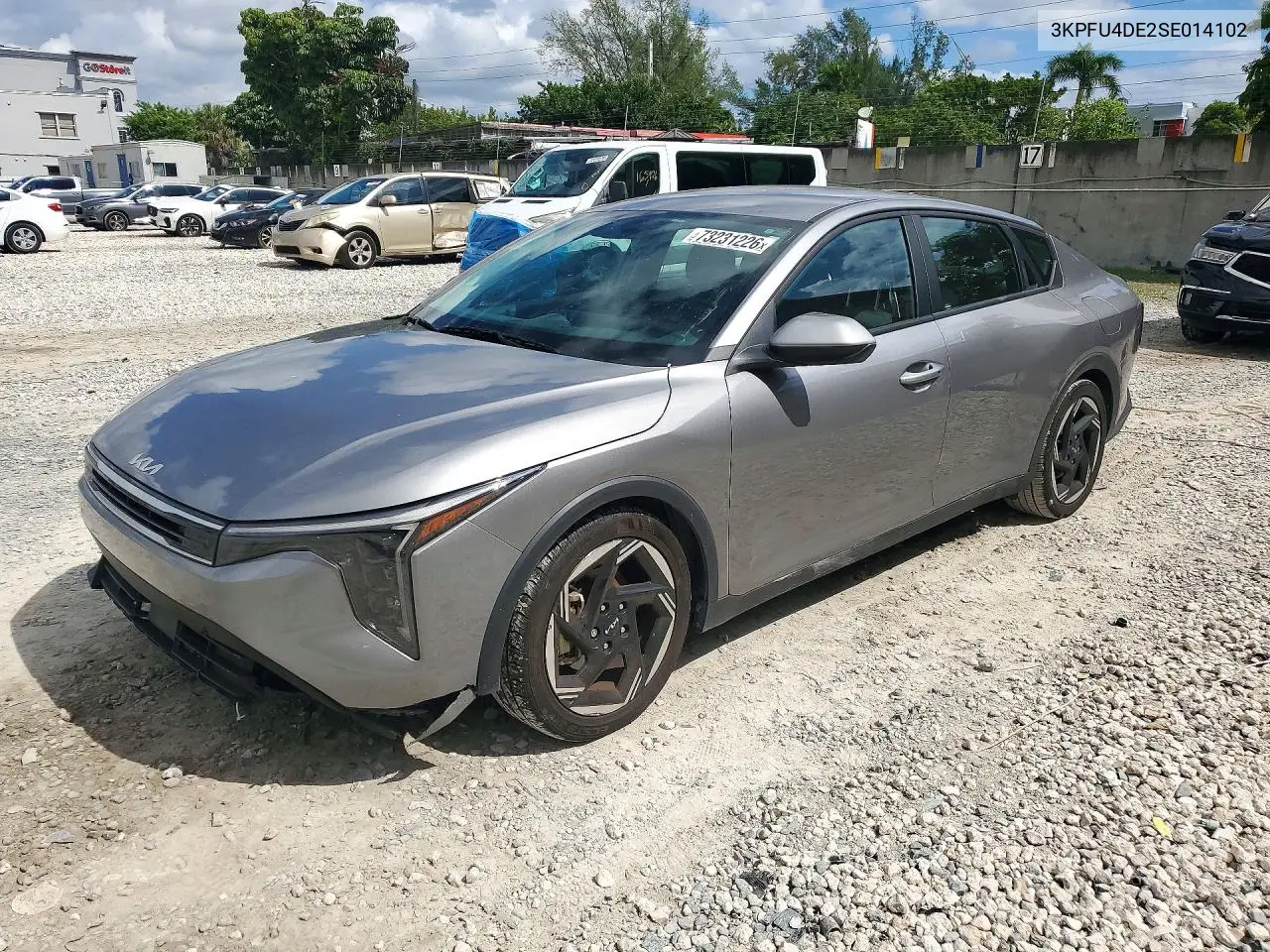KIA K4 2025, VIN 3KPFU4DE2SE014102