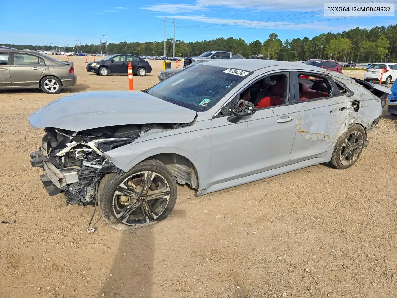 KIA K5 2021, VIN 5XXG64J24MG049937
