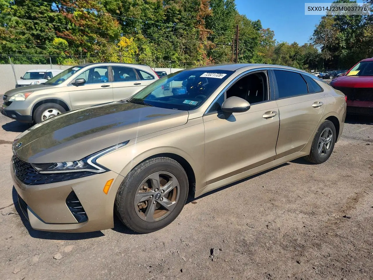 KIA K5 2021, VIN 5XXG14J23MG037776
