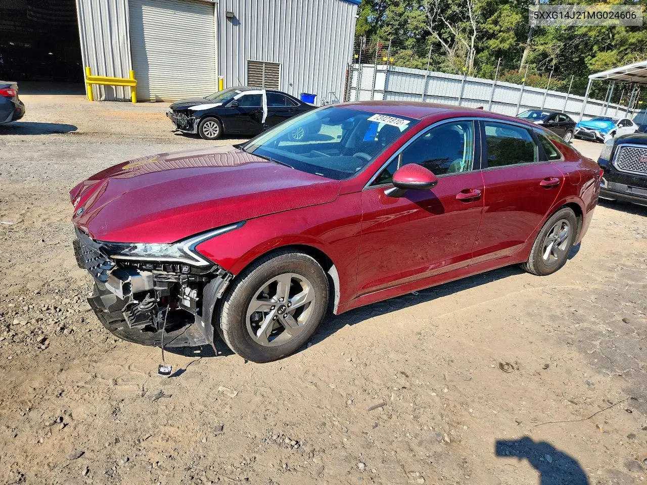 KIA K5 2021, VIN 5XXG14J21MG024606