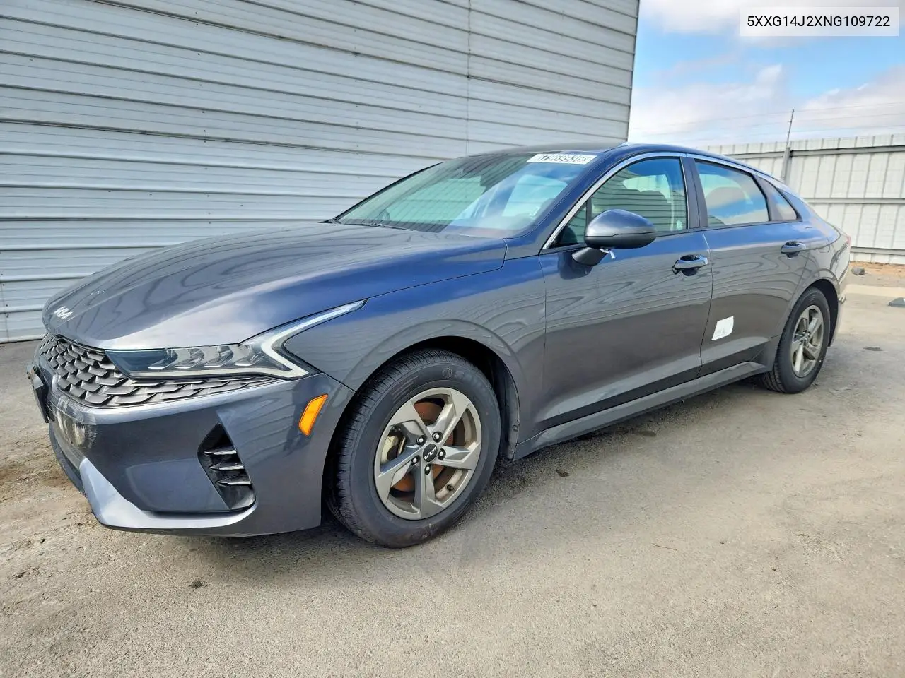 KIA K5 2022, VIN 5XXG14J2XNG109722