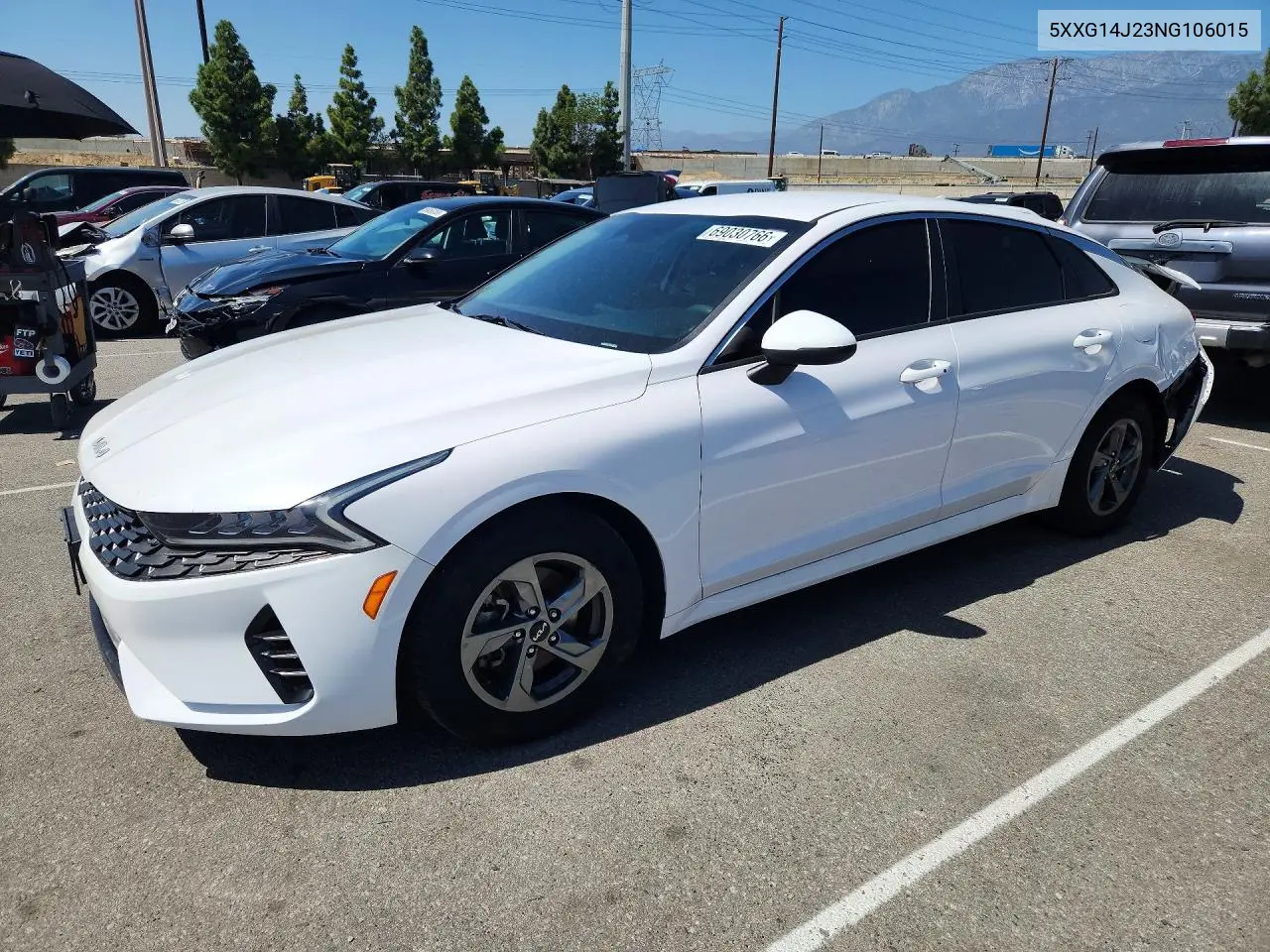 KIA K5 2022, VIN 5XXG14J23NG106015