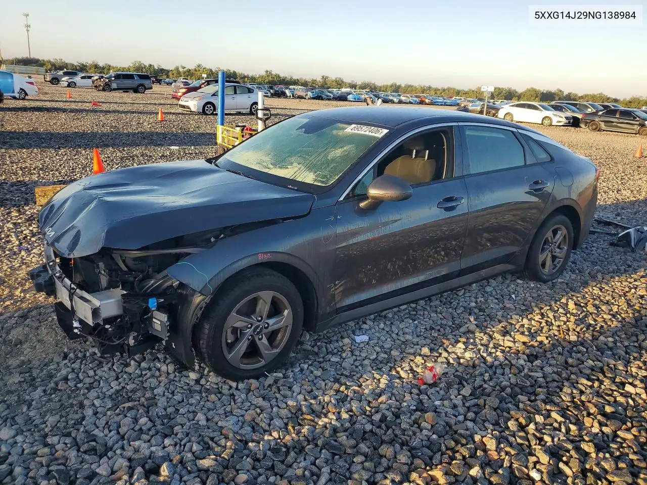 KIA K5 2022, VIN 5XXG14J29NG138984