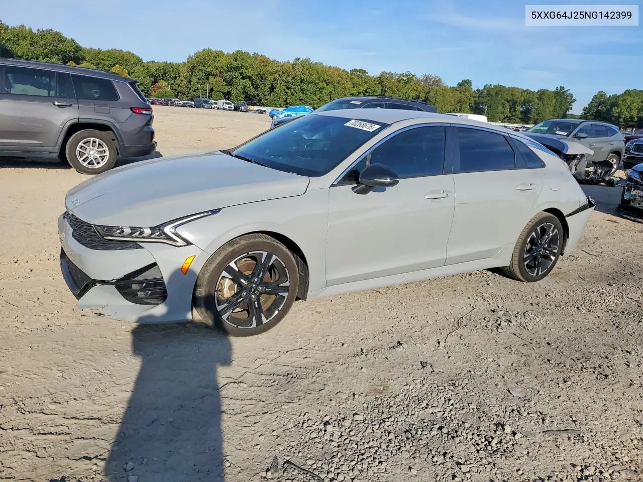 KIA K5 2022, VIN 5XXG64J25NG142399