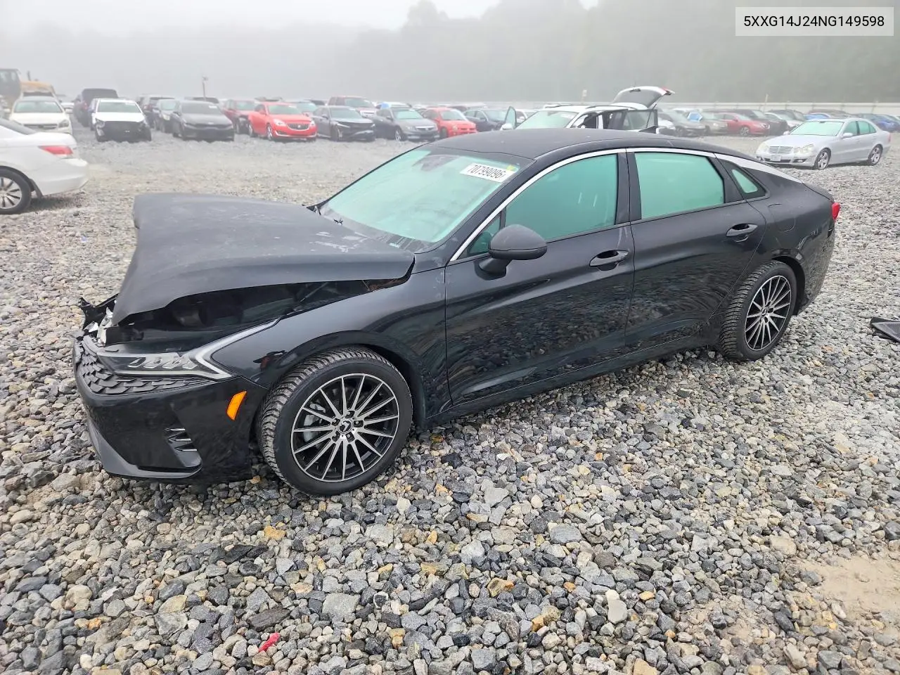 KIA K5 2022, VIN 5XXG14J24NG149598