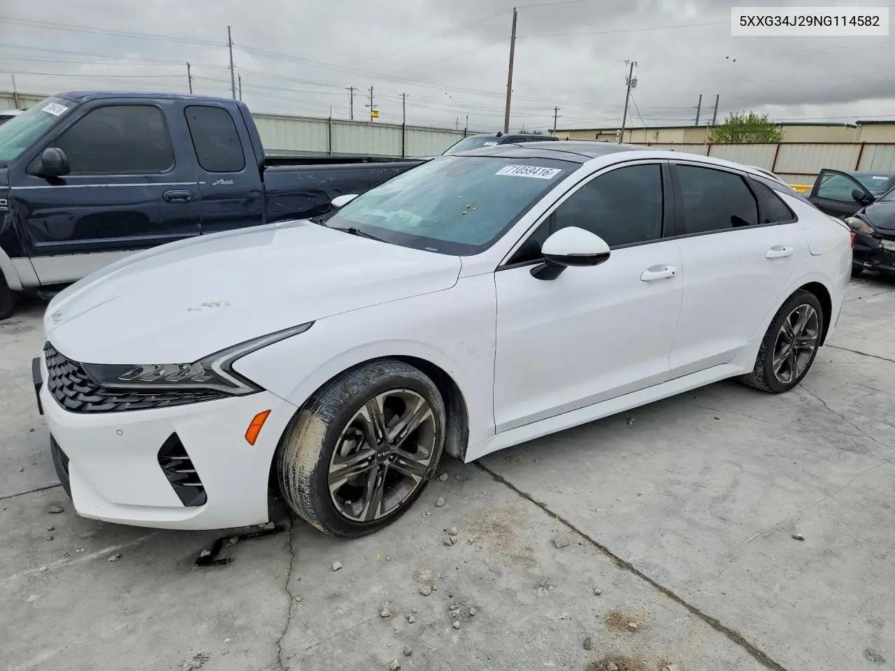 KIA K5 2022, VIN 5XXG34J29NG114582