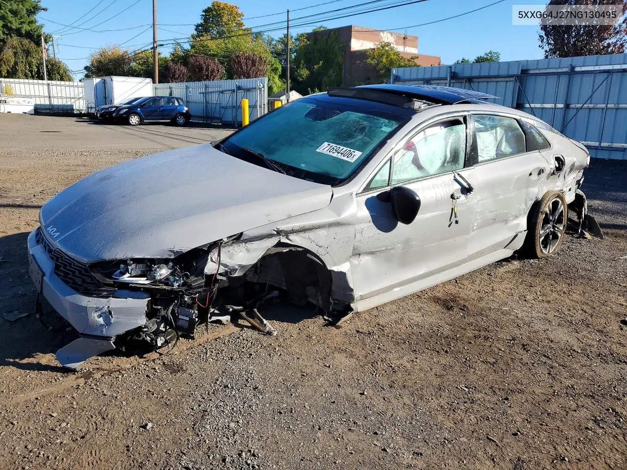 KIA K5 2022, VIN 5XXG64J27NG130495