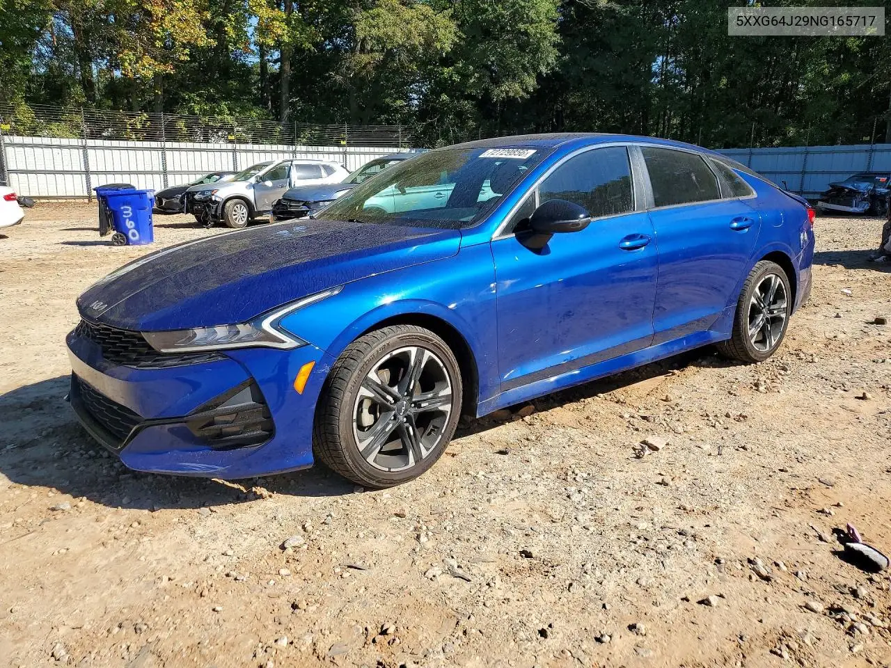KIA K5 2022, VIN 5XXG64J29NG165717