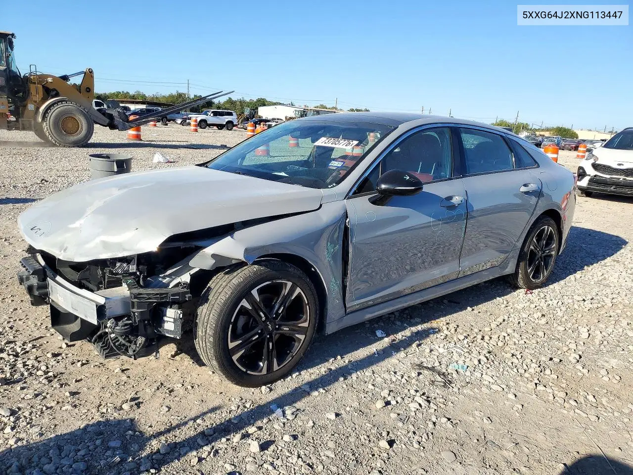 KIA K5 2022, VIN 5XXG64J2XNG113447