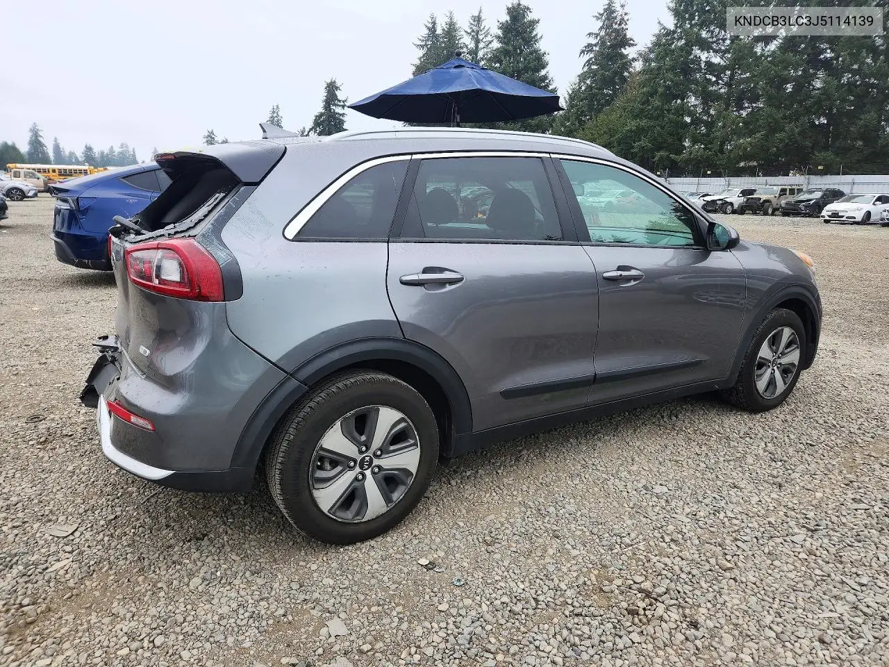 2018 KIA NIRO VIN KNDCB3LC3J5114139 — фото 3
