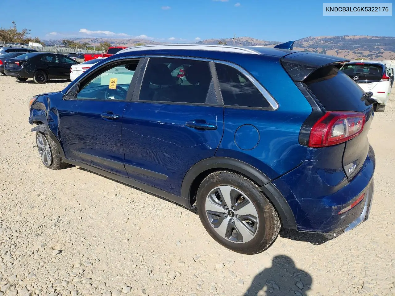 2019 KIA NIRO VIN KNDCB3LC6K5322176 — фото 2