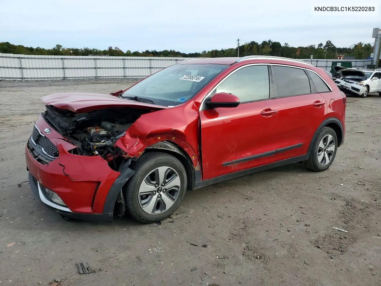 KIA NIRO 2019, VIN KNDCB3LC1K5220283
