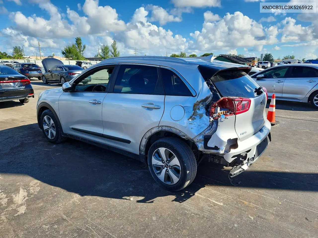 2019 KIA NIRO VIN KNDCB3LC3K5265922 — фото 2