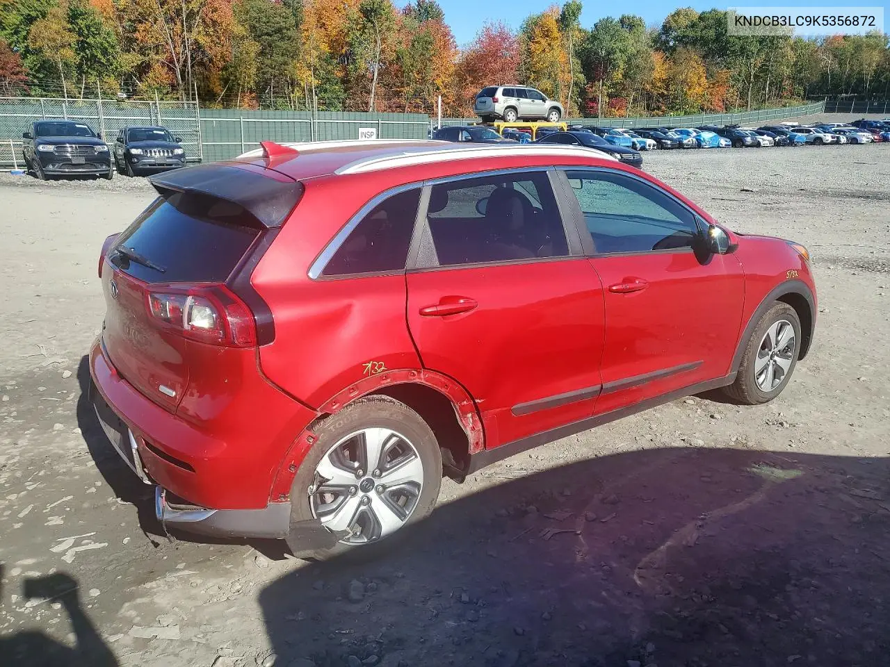 2019 KIA NIRO VIN KNDCB3LC9K5356872 — фото 3