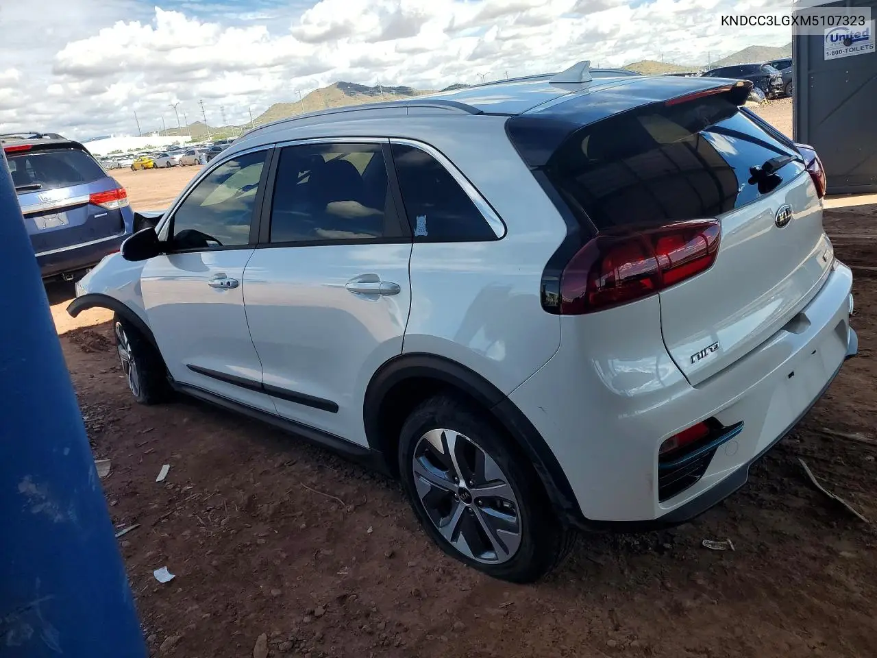 2021 KIA NIRO VIN KNDCC3LGXM5107323 — фото 2