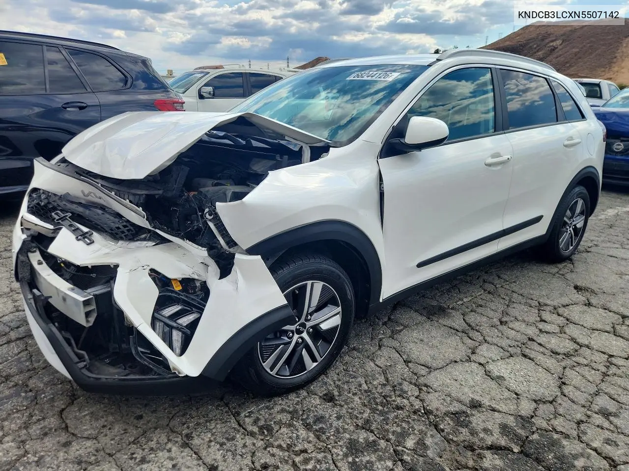 KIA NIRO 2022, VIN KNDCB3LCXN5507142