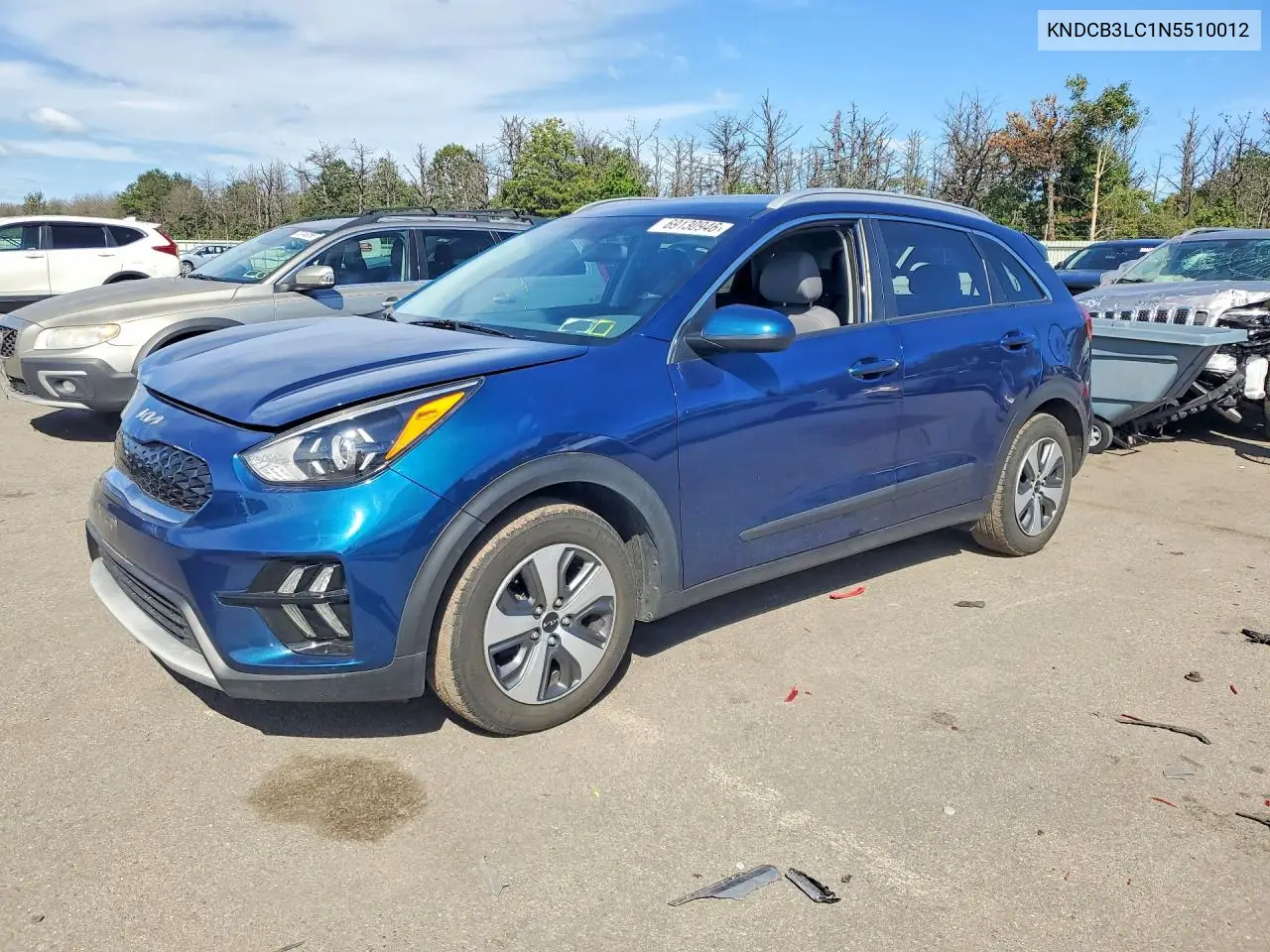 KIA NIRO 2022, VIN KNDCB3LC1N5510012
