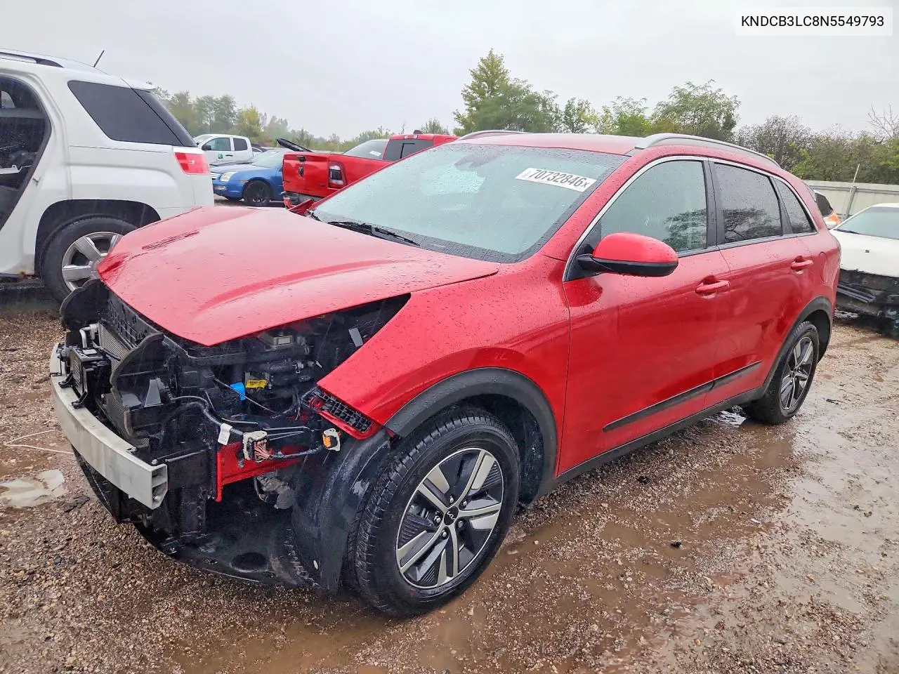 KIA NIRO 2022, VIN KNDCB3LC8N5549793