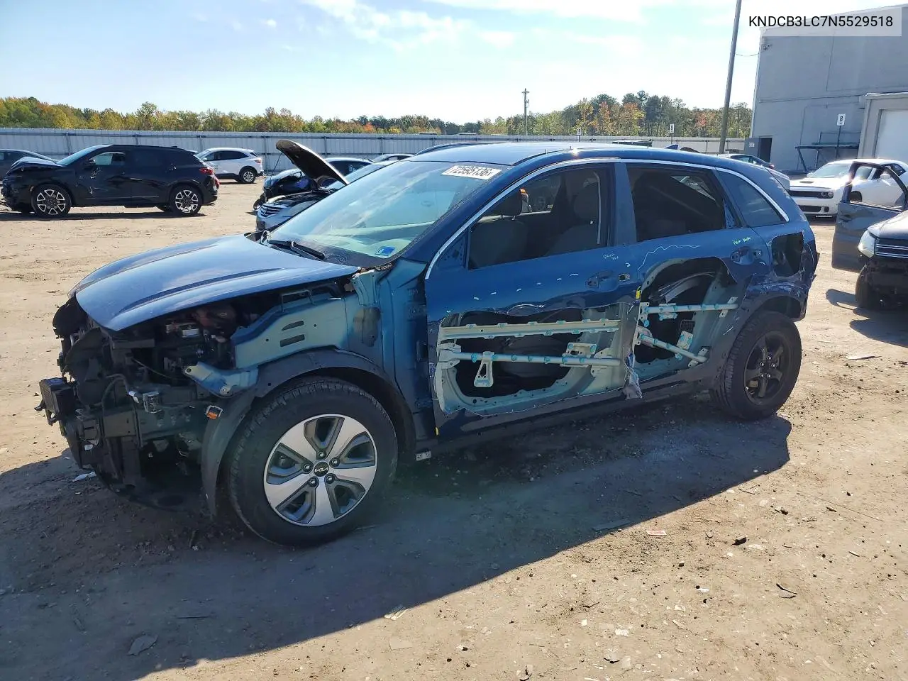 KIA NIRO 2022, VIN KNDCB3LC7N5529518