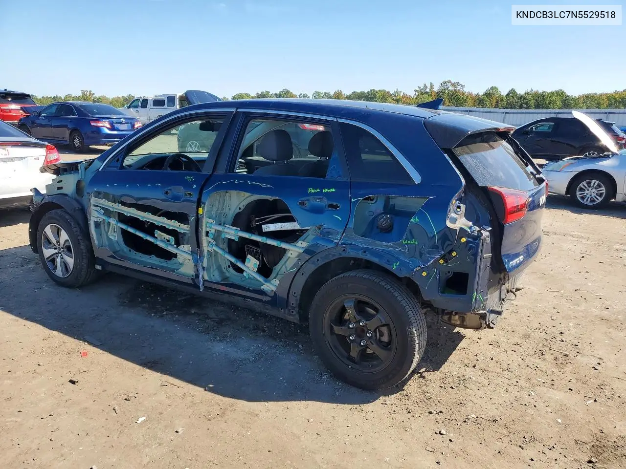 2022 KIA NIRO VIN KNDCB3LC7N5529518 — фото 2