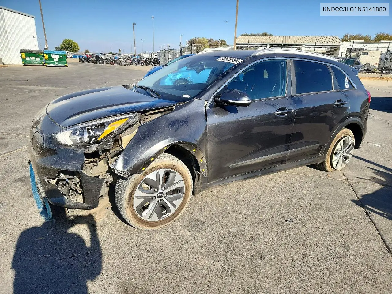 KIA NIRO 2022, VIN KNDCC3LG1N5141880