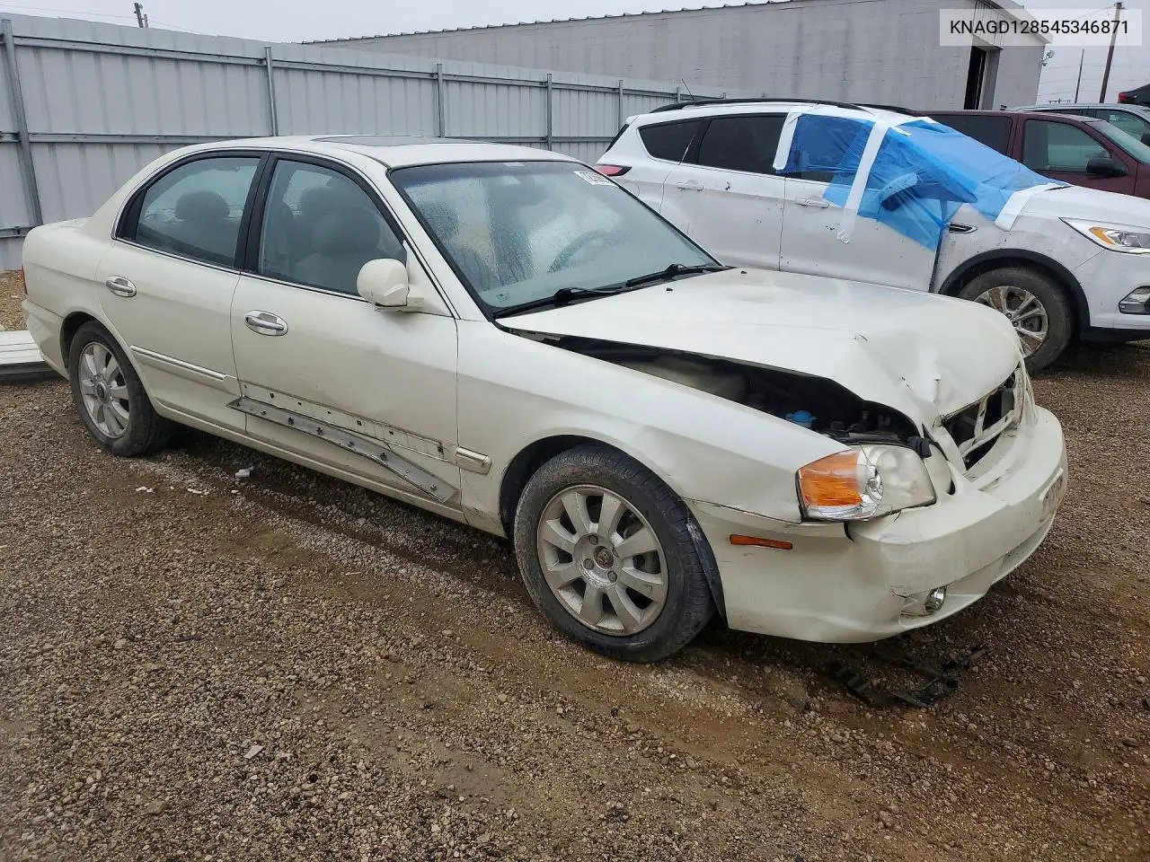 2004 KIA OPTIMA VIN KNAGD128545346871 — фото 4