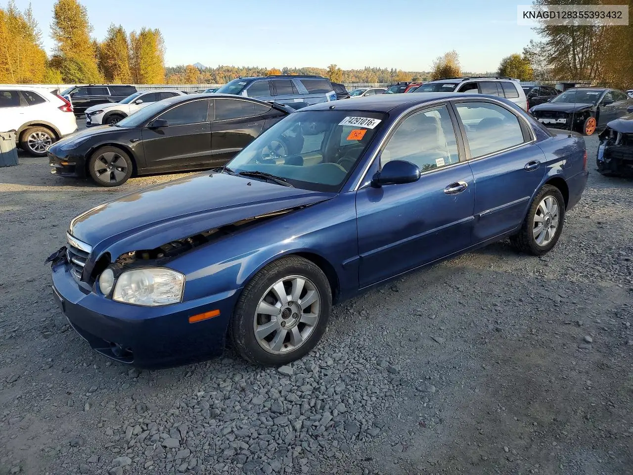 KIA OPTIMA 2005, VIN KNAGD128355393432